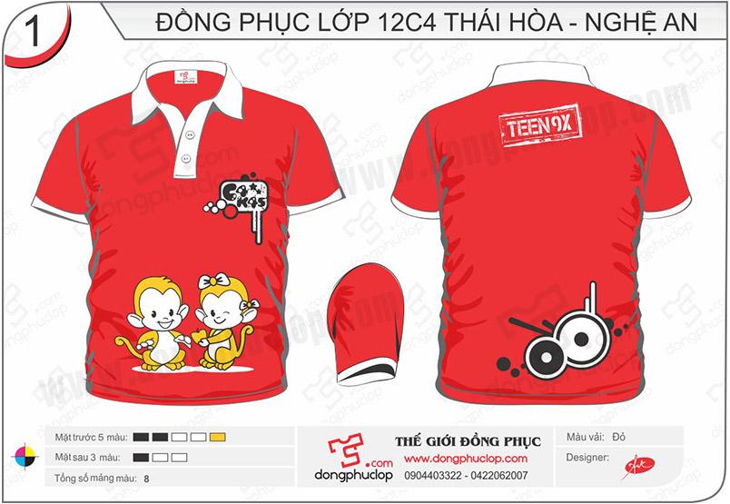 Áo đồng phục lớp 12C4 Thái Hòa - Nghệ An