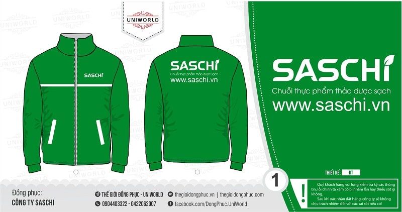 Đồng phục áo khoác công ty Saschi