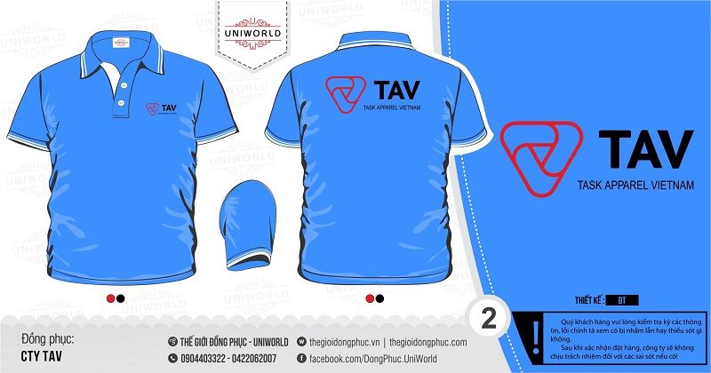 Đồng phục áo phông công ty TAV