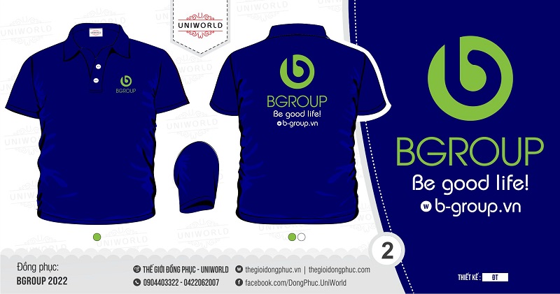 Áo phông đồng phục công ty Bgroup
