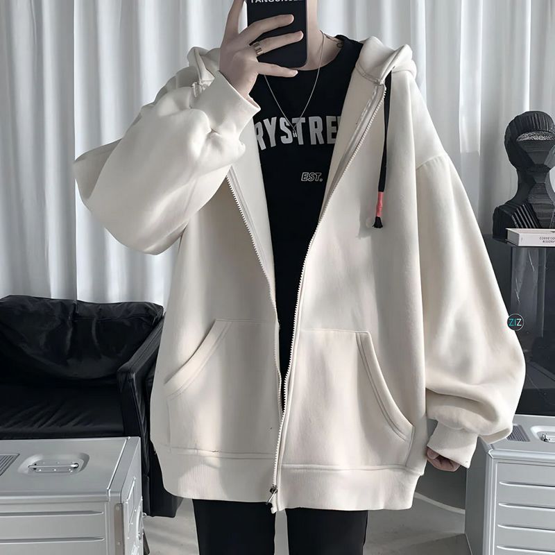 Áo hoodie oversize có mũ Hàn Quốc