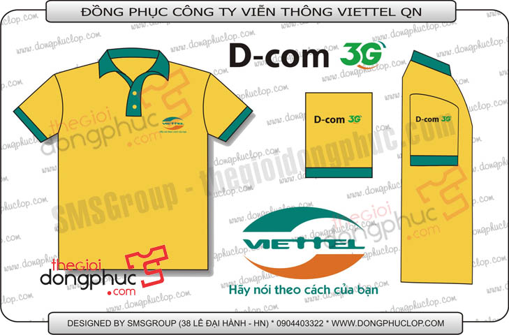 Đồng phục công ty viễn thông Viettel QN - Hình chính