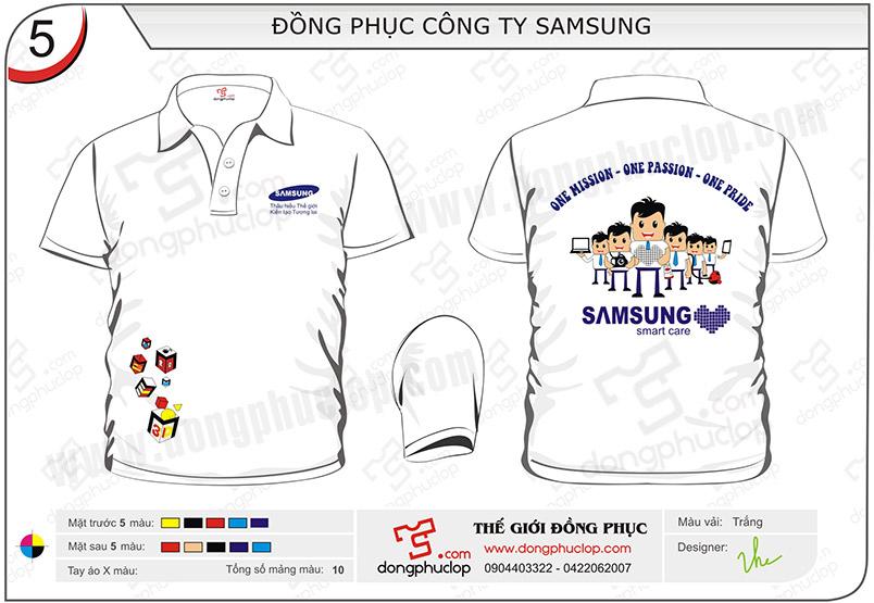 Áo đồng phục công ty Samsung - Hình chính