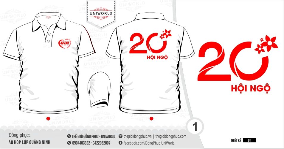 Áo họp lớp 12A8 Quảng Ninh - Hình chính