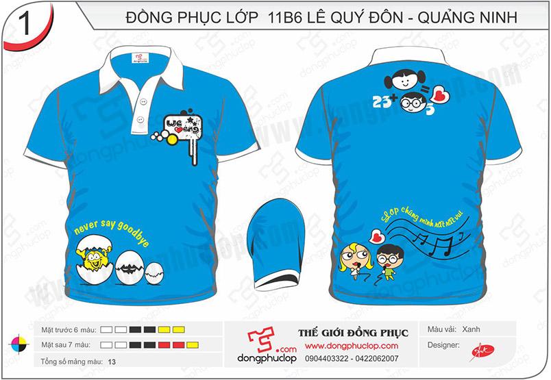 Áo đồng phục lớp 11B6 Lê Quý Đôn QN - Hình chính