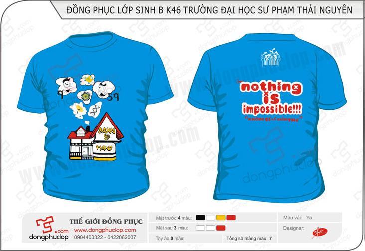 Áo đồng phục lớp 12 Sinh K46 ĐHSP Thái Nguyên - Hình chính