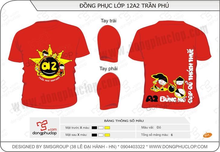 Áo đồng phục lớp 12A2 Trần Phú - Hải Phòng - Hình chính