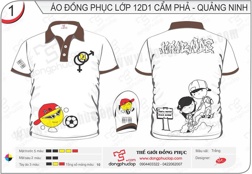 Áo đồng phục lớp 12D1 Cẩm Phả - Quảng Ninh - Hình chính