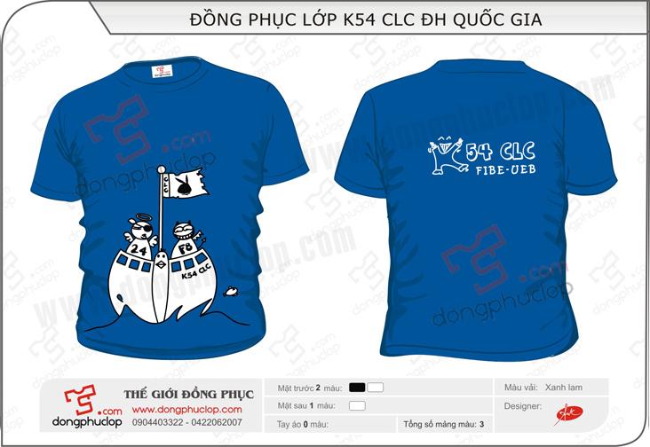 Áo đồng phục lớp k54 CLC ĐH Quốc Gia - Hình chính