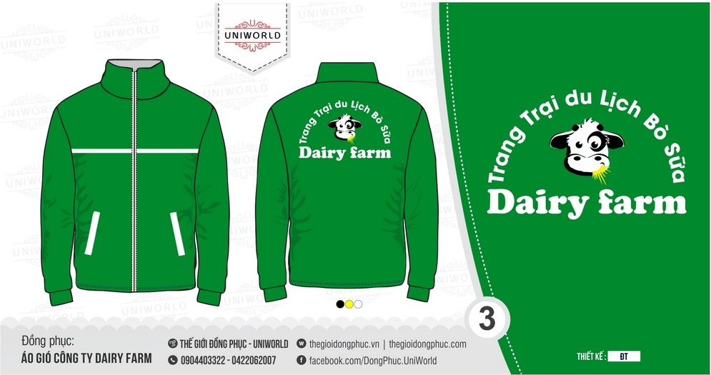 Đồng phục công ty Dairy Farm - Hình chính