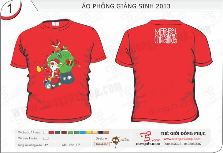 Áo lớp cổ tròn Giáng sinh 2014 - Hình chính