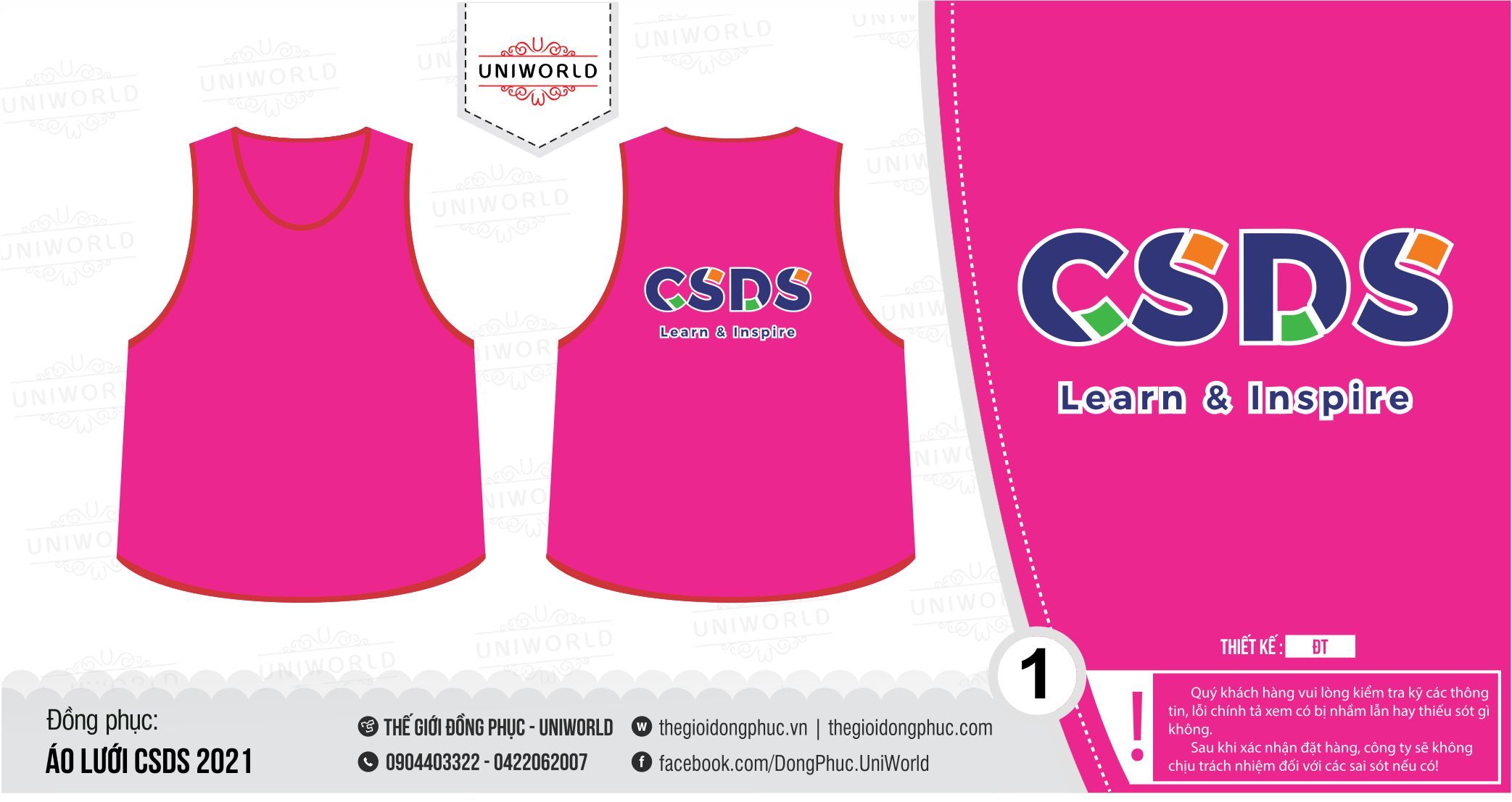 Áo lưới CSDS - Hình chính