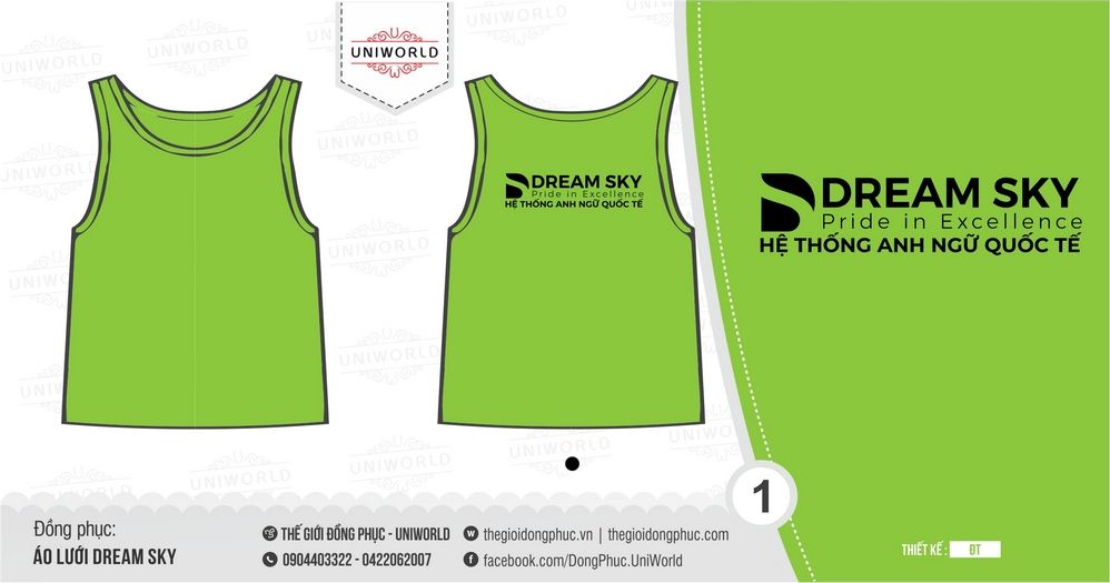 Đồng phục áo lưới Dream Sky - Hình chính