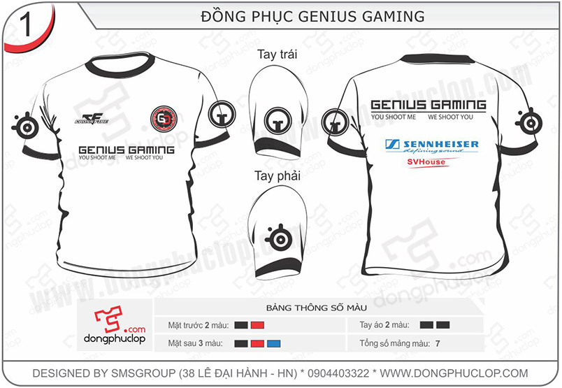 Đồng phục Genius Gaming - Hình chính