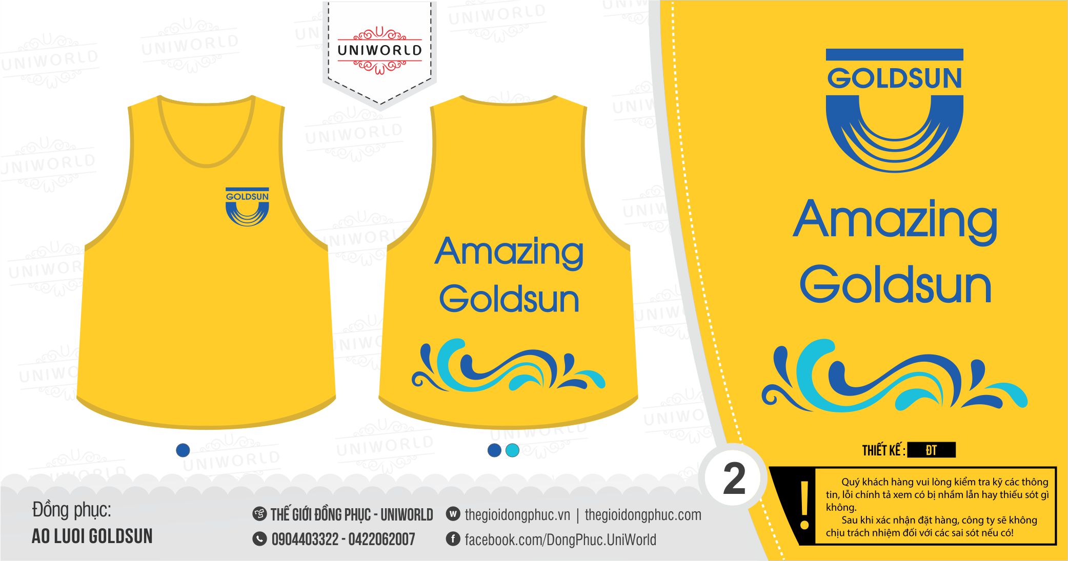 Áo lưới teambuilding công ty GoldSun - Hình chính
