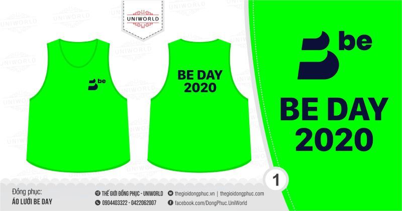 Áo lưới quảng cáo Be Day - Hình 1