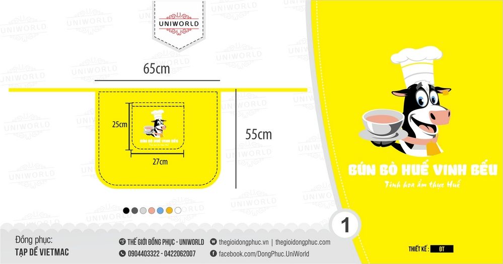 Đồng phục công ty bún bò huế Vinh Bếu - Hình chính