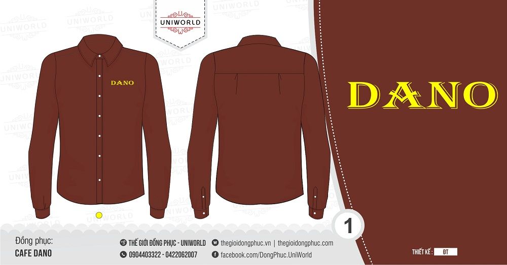 Đồng phục Cafe Dano - Hình chính