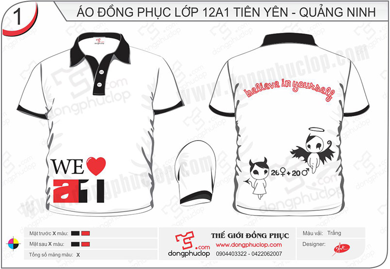 Đồng phục lớp 12A1 Tiên Yên - Quảng Ninh - Hình chính