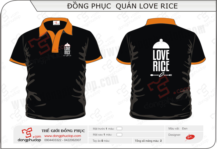 đồng phục quán love rice