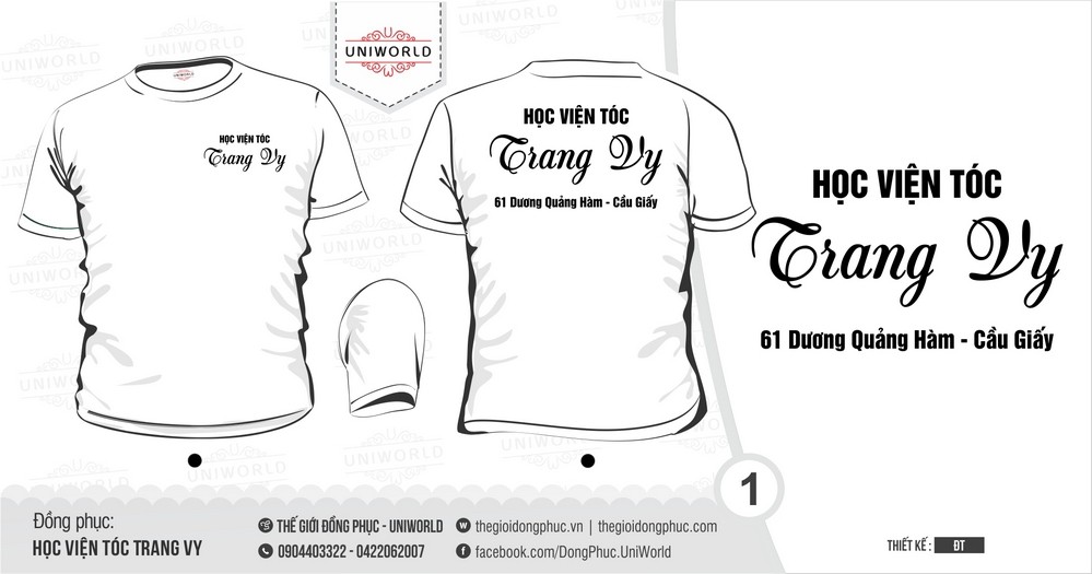 Đồng Phục học viện tóc Trang Vy - Hình chính