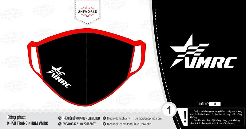 Khẩu trang nhóm VMRC 2021 - Hình chính