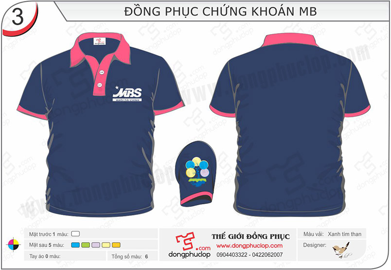 Đồng phục công ty chứng khoán MB - Hình chính