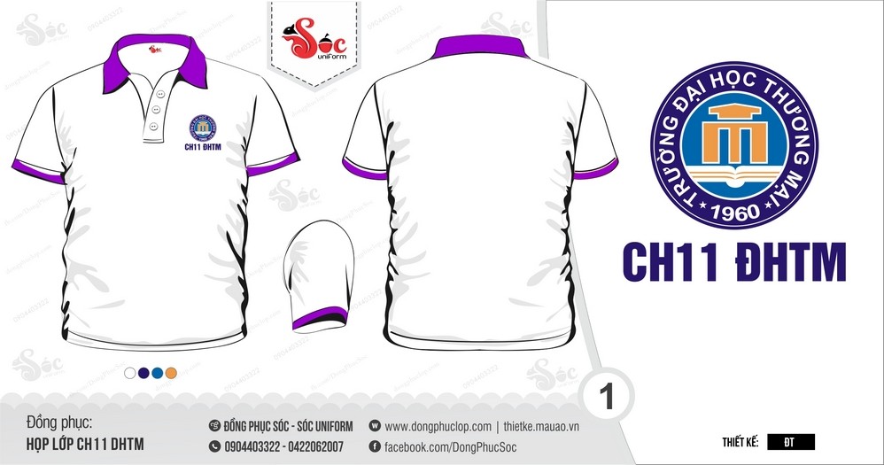 Áo họp lớp CH11 Đại Học Thương Mại - Hình chính