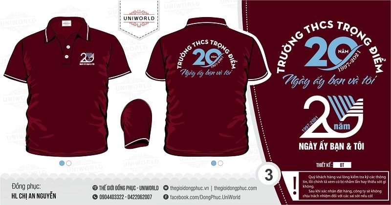 Áo họp lớp THCS Trọng Điểm - Hình chính