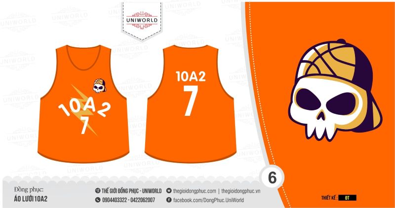 Áo lưới 10A2 THPT Nguyễn Trãi - Hình chính