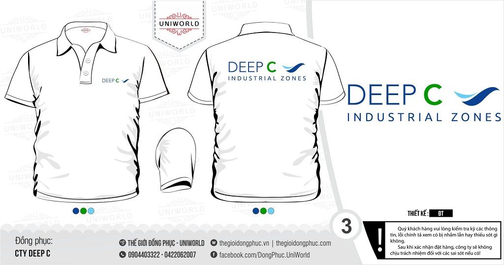 Áo phông đồng phục công ty Deep C - Hình chính