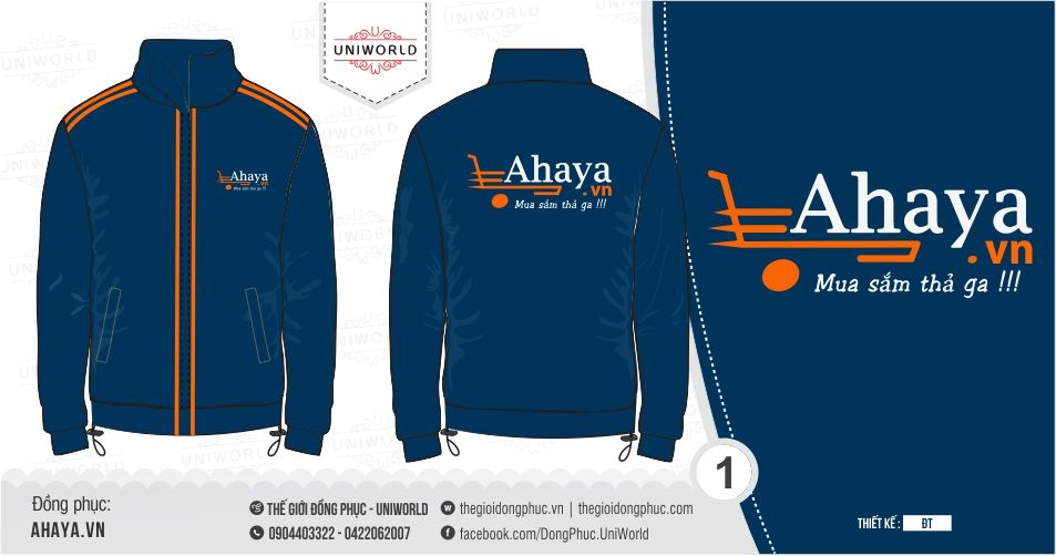 Đồng phục áo khoác gió Ahaya - Hình chính