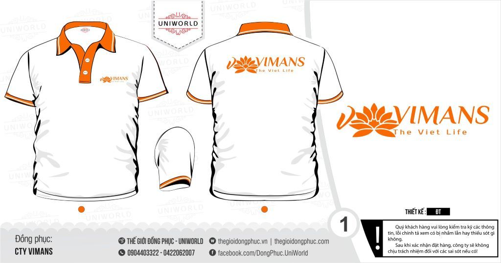 Đồng phục công ty Vimans - Hình chính