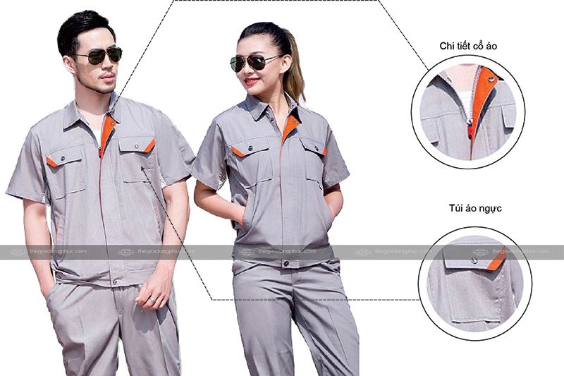 Đồng phục bảo hộ lao động mẫu 40 - Hình chính