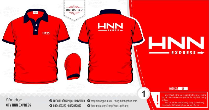 Đồng phục cổ bẻ công ty HNN Express - Hình 1