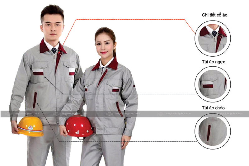 Đồng phục công nhân mẫu 42 - Hình chính