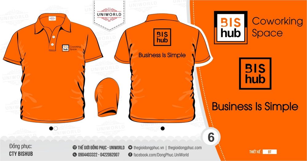 Đồng phục công ty Bishub - Hình chính