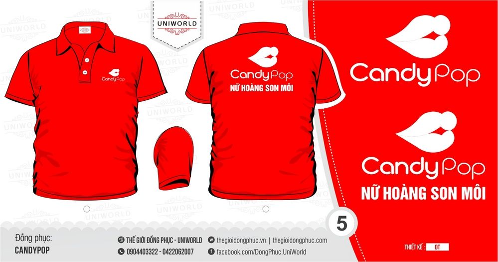 Đồng phục công ty CandyPop - Hình chính