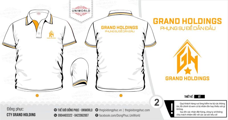Đồng phục Grand Holdings - Hình chính