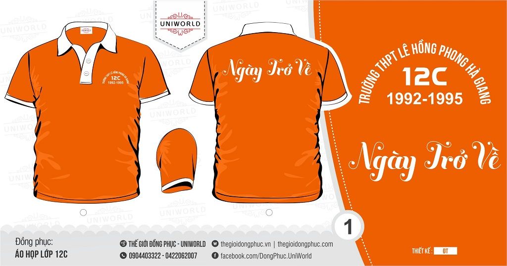 Áo họp lớp 12C Lê Hồng Phong Hà Giang - Hình chính