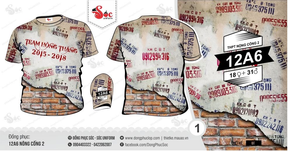 Đồng phục lớp 12A6 Nông Cống 2 - Hình chính