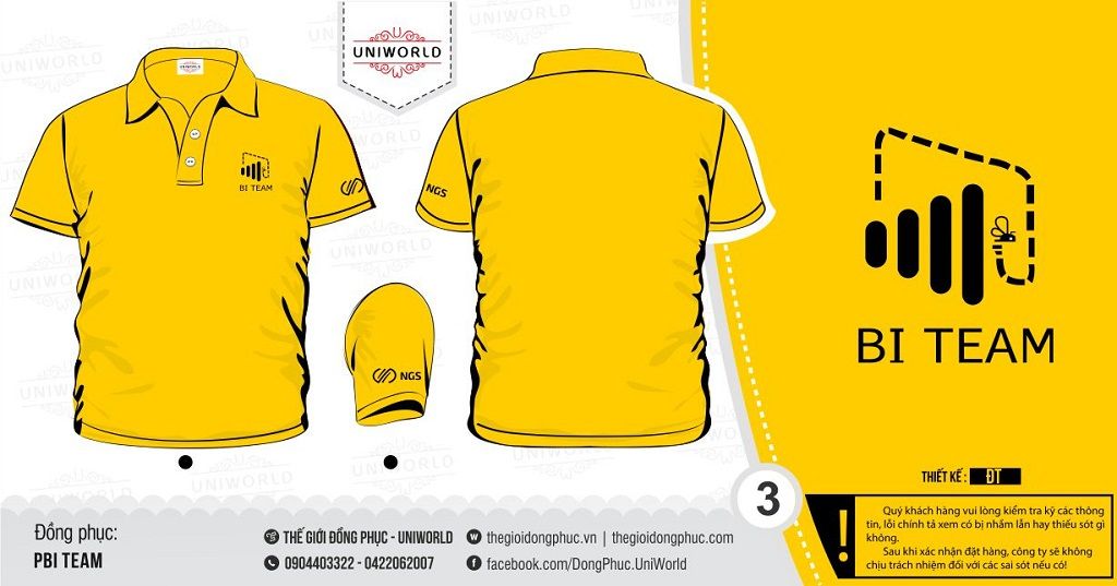 Đồng phục PBI Team - Hình chính