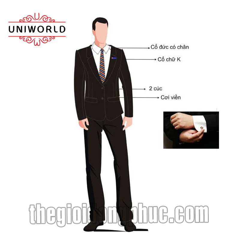 Đồng phục công sở nam 06 - Hình chính