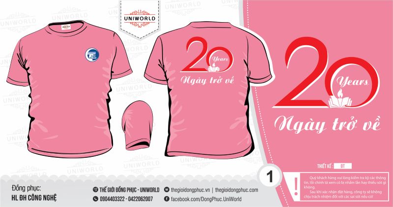 Áo họp lớp 20 năm ĐHCN GTVT - Hình 1