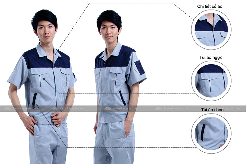 Quần áo bảo hộ lao động mẫu 41 - Hình chính