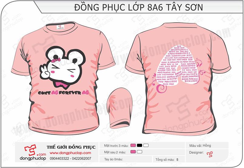 Áo lớp 8A6 - Hình chính
