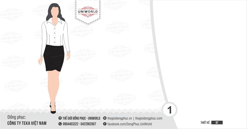 mẫu thiết kế đồng phục công ty đẹp năm 2019