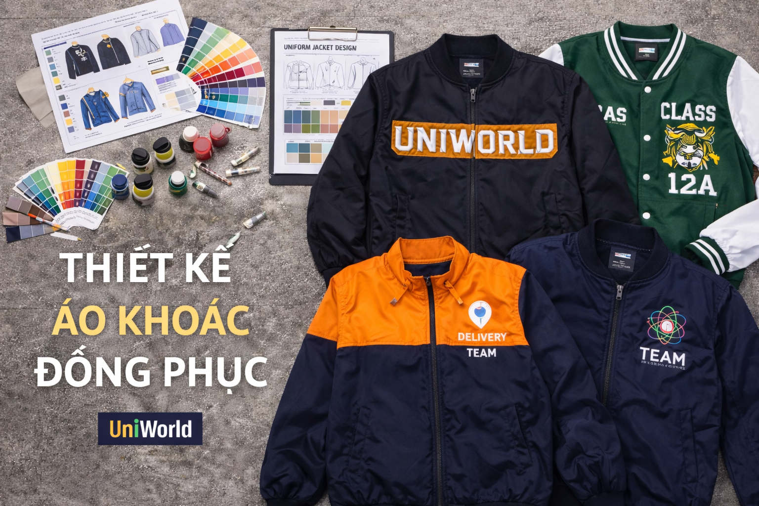 UniWorld đơn vị may đo, thiết kế áo đồng phục chuyên nghiệp, uy tín