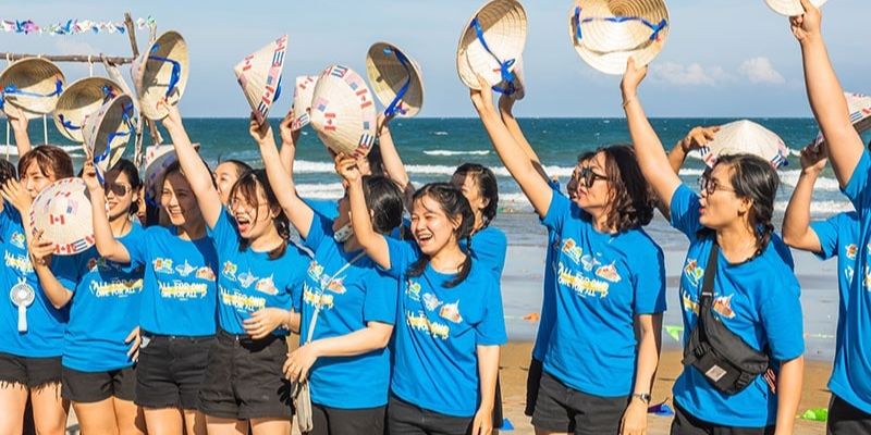 May áo nhóm team building nên chọn loại vải thun thấm hút mồ hôi tốt