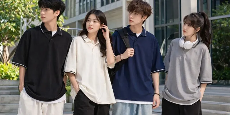 Polo là kiểu áo đồng phục form rộng được chọn phổ biến bởi sự thanh lịch